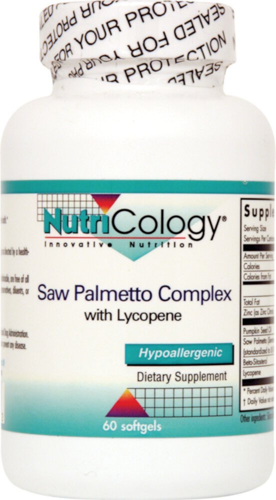 Saw Palmetto Complex with Lycopene -- 60 Softgels (Мягкие капсулы) Nutricology