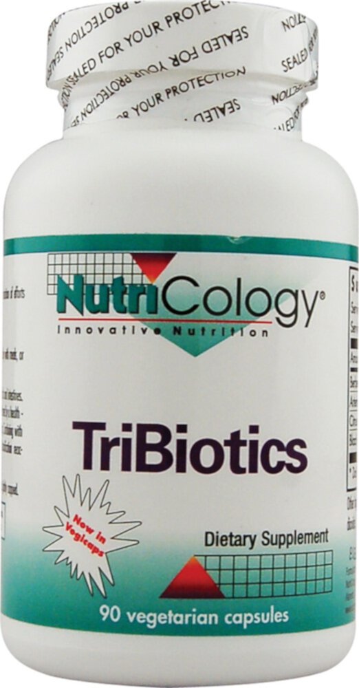 NutriCology TriBiotics -- 90 вегетарианских капсул Nutricology