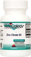 Zinc Citrate 50 -- 60 Vegetarian Capsules (Вегетарианские капсулы) Nutricology