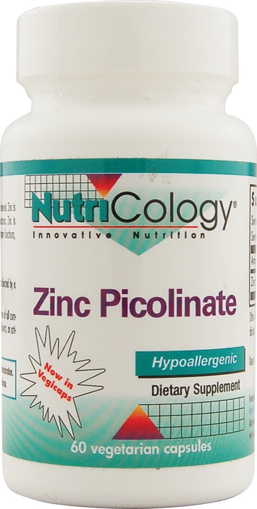 Zinc Picolinate -- 60 Vegetarian Capsules (Вегетарианские капсулы) Nutricology