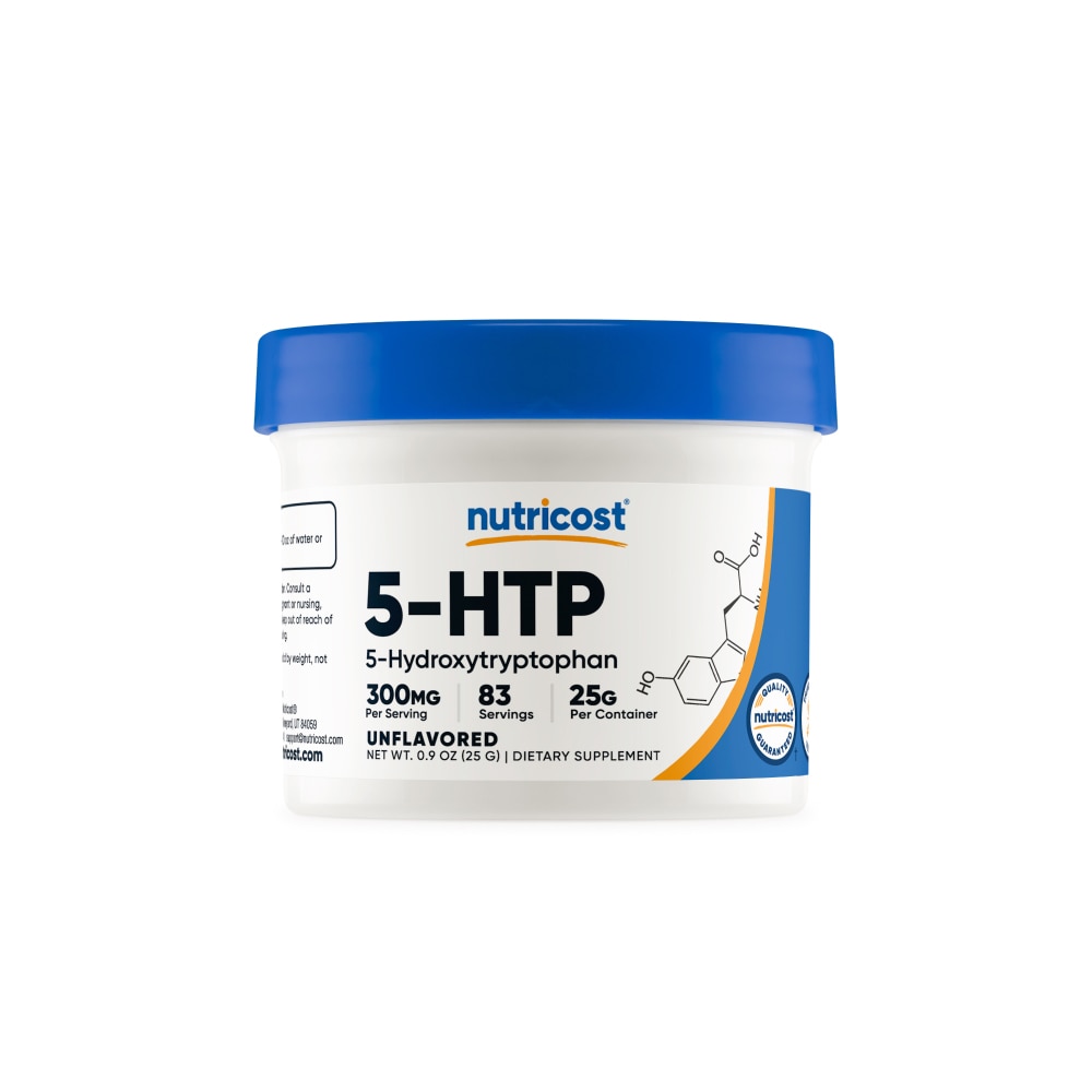 Порошок Nutricost 5-HTP без вкуса — 300 мг — 0,9 унции Nutricost
