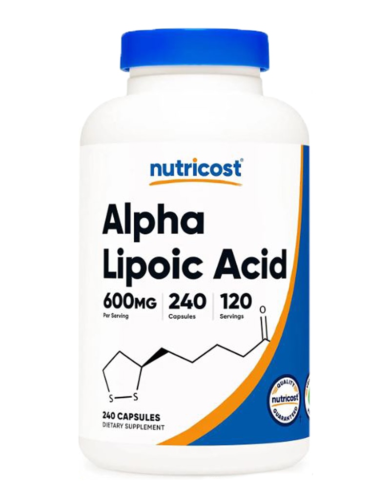 Альфа-Липоевая Кислота - 600 мг - 240 капсул - Nutricost Nutricost