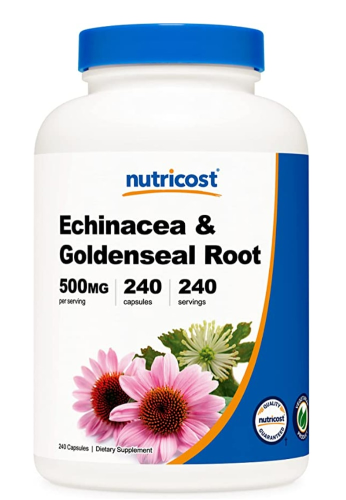 Nutricost Эхинацея и корень желтокорня – 240 капсул Nutricost