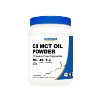 Масло Nutricost C8 MCT в порошке без вкуса — 1 фунт Nutricost