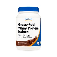 Молочный шоколад с изолятом сывороточного протеина Grass-Fed -- 2 фунта Nutricost
