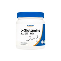 Порошок L-глютамина Nutricost без вкуса -- 5 г -- 17,6 унции Nutricost