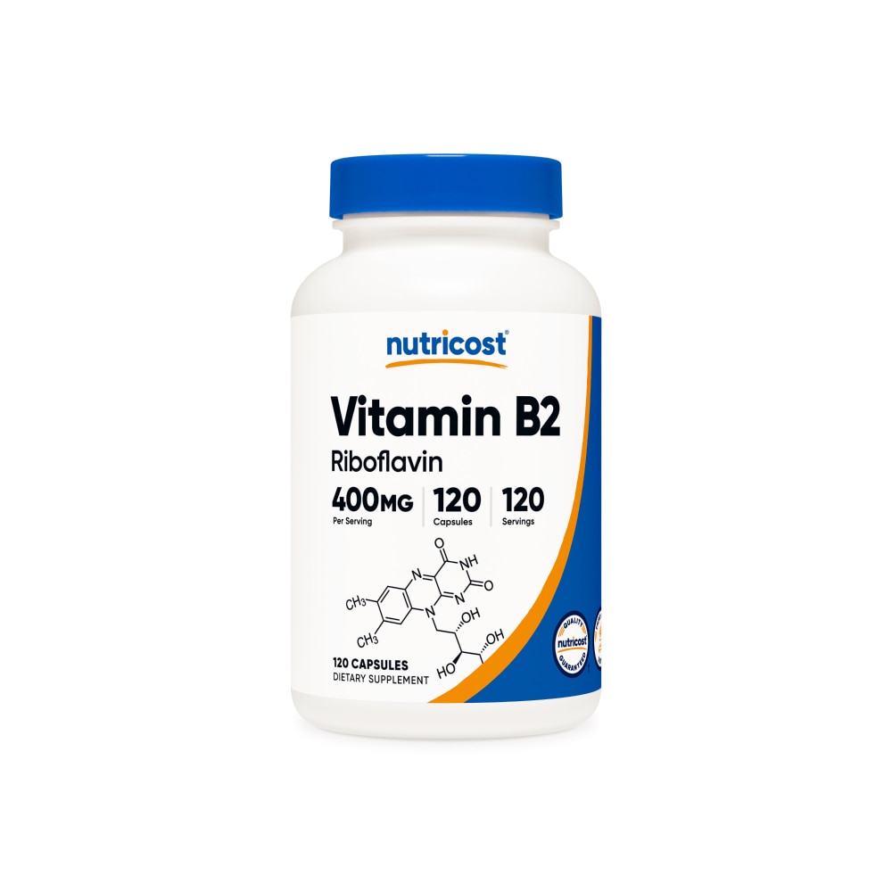Капсулы витамина B2 — 400 мг — 120 капсул Nutricost