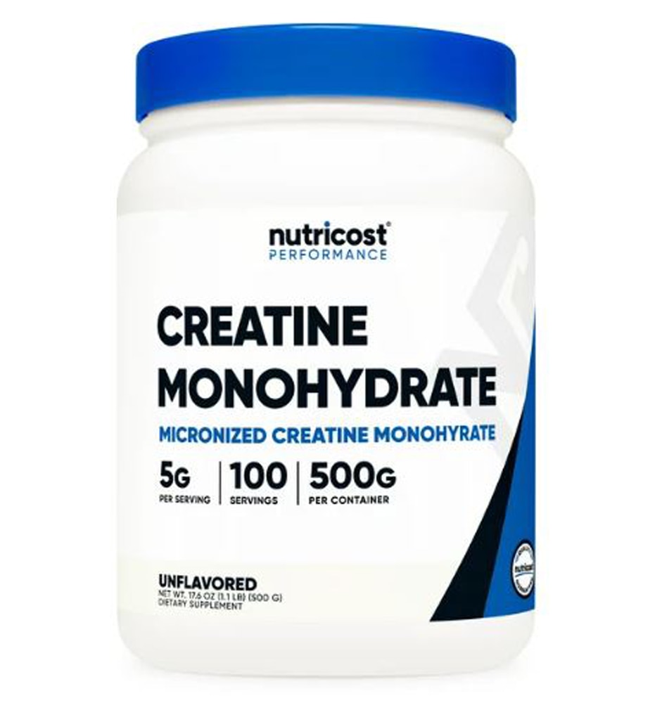 Performance Creatine Monohydrate Powder (Порошок) Unflavored (Без вкуса) -- 17.6 oz (Унции) Nutricost