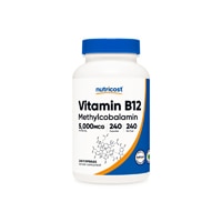 Vitamin B12 Methylcobalamin -- 2000 mcg - 240 Capsules (Капсулы) Nutricost