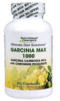 Garcinia Cambogia HCA Max 1000 -- 60 Capsules (Капсулы) Nutritional Concepts