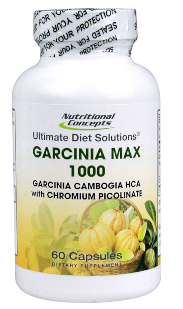 Nutritional Concepts Garcinia Cambogia HCA Max 1000 -- 60 капсул Nutritional Concepts