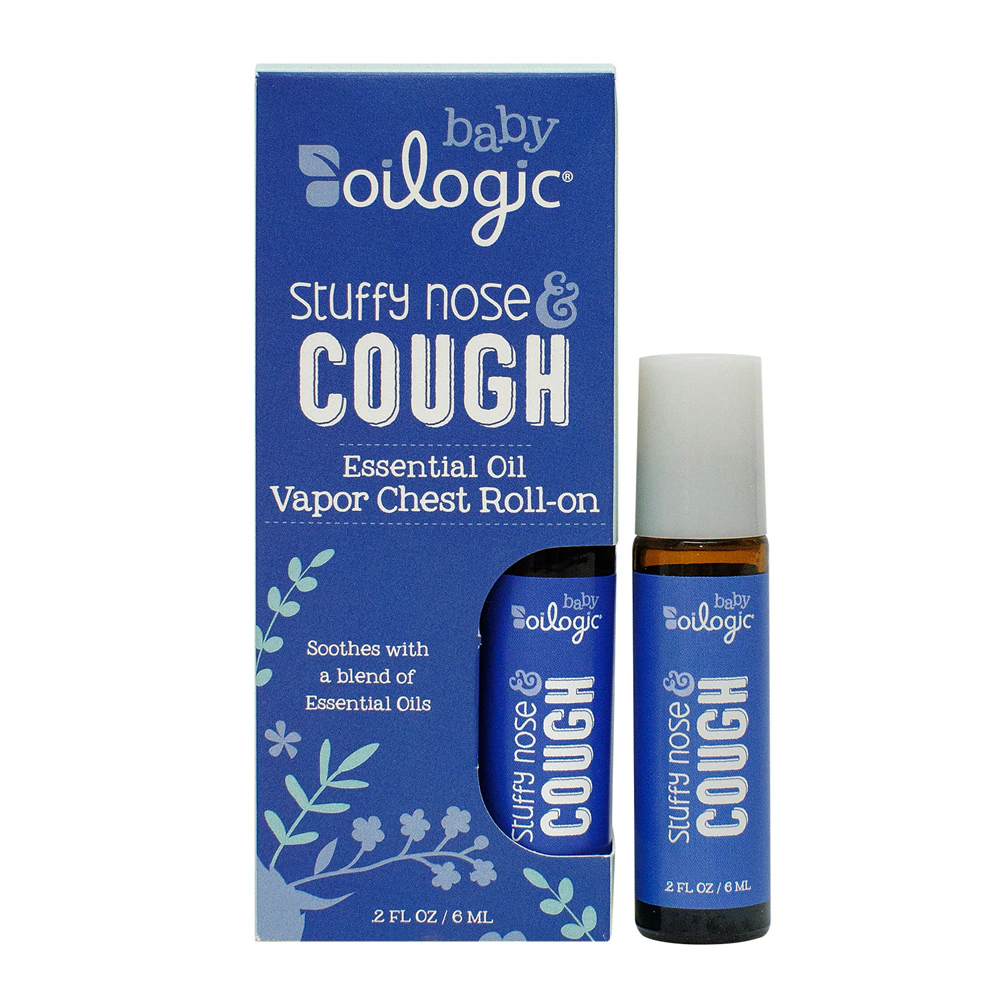 Шариковое эфирное масло от заложенного носа и кашля — 2 жидких унции Oilogic