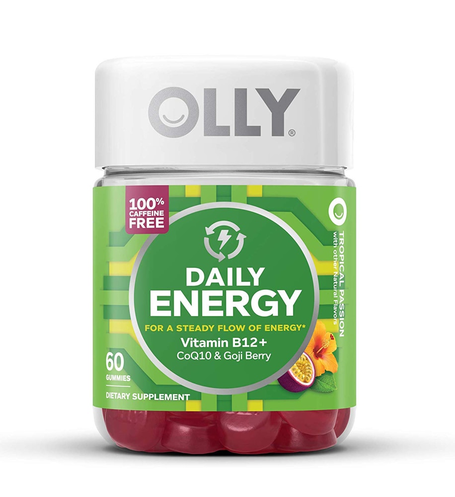 Olly Daily Energy Tropical Passion — 60 жевательных конфет OLLY