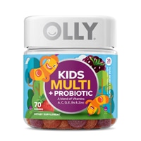 Olly Kids Multi плюс пробиотик Yum Berry Punch — 70 жевательных конфет OLLY