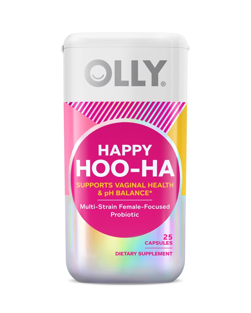 Olly Happy Hoo-Ha Multi-Strain Пробиотик для женщин -- 25 капсул OLLY