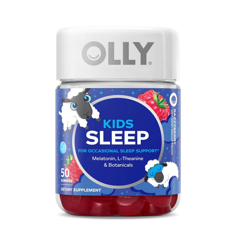 Kids Sleep Gummies (Жевательные конфеты) Razzberry -- 50 Gummies OLLY