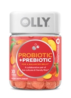 Probiotic Plus Prebiotic Peachy Peach -- 30 Gummies (Жевательные конфеты) OLLY