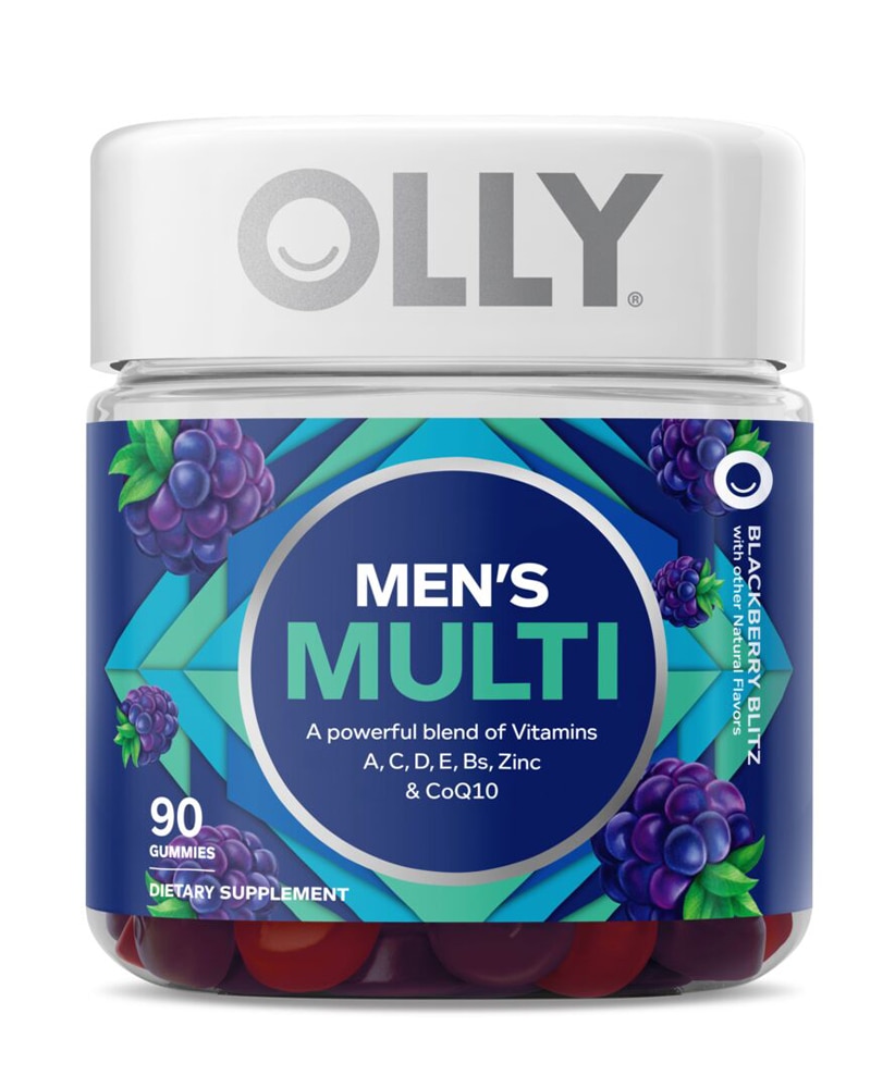 The Perfect Men's Multi Blackberry Blitz -- 90 Gummies (Жевательные конфеты) OLLY