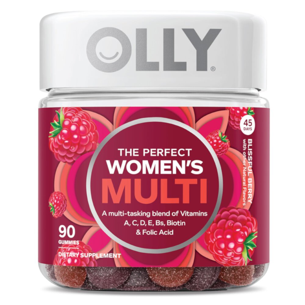 The Perfect Women's Multi Blissful Berry -- 90 Gummies (Жевательные конфеты) OLLY