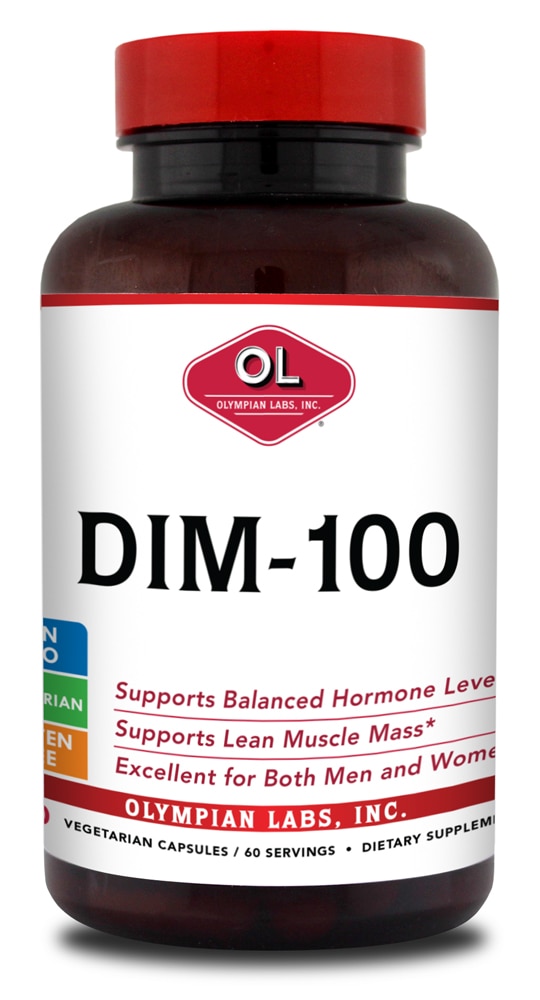 DIM -- 60 Vegetarian Capsules (Вегетарианские капсулы) Olympian Labs