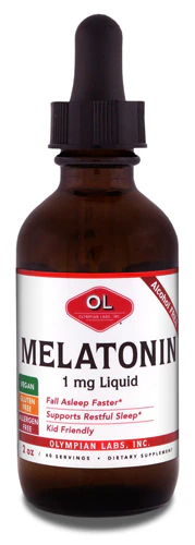 Жидкий мелатонин Olympian Labs — 1 мг — 2 жидких унции Olympian Labs