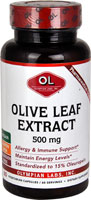 Экстракт листьев оливы — 500 мг — 60 капсул Olympian Labs
