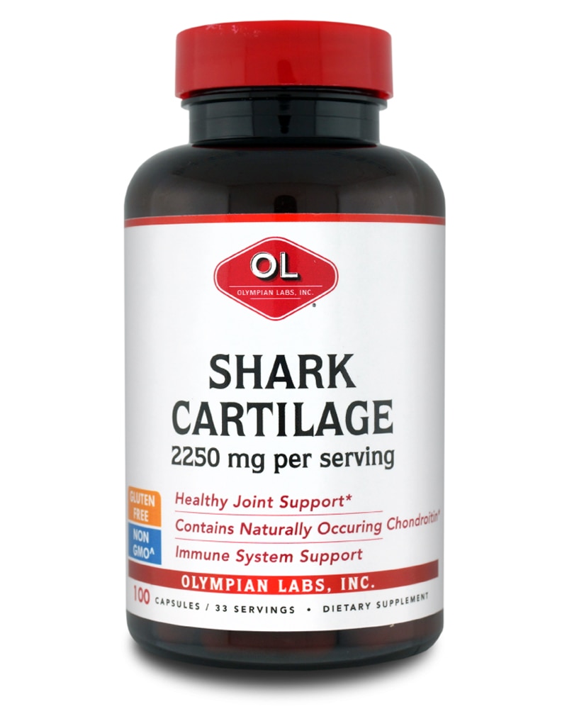 Shark Cartilage -- 2250 mg - 100 Capsules (Капсулы) Olympian Labs