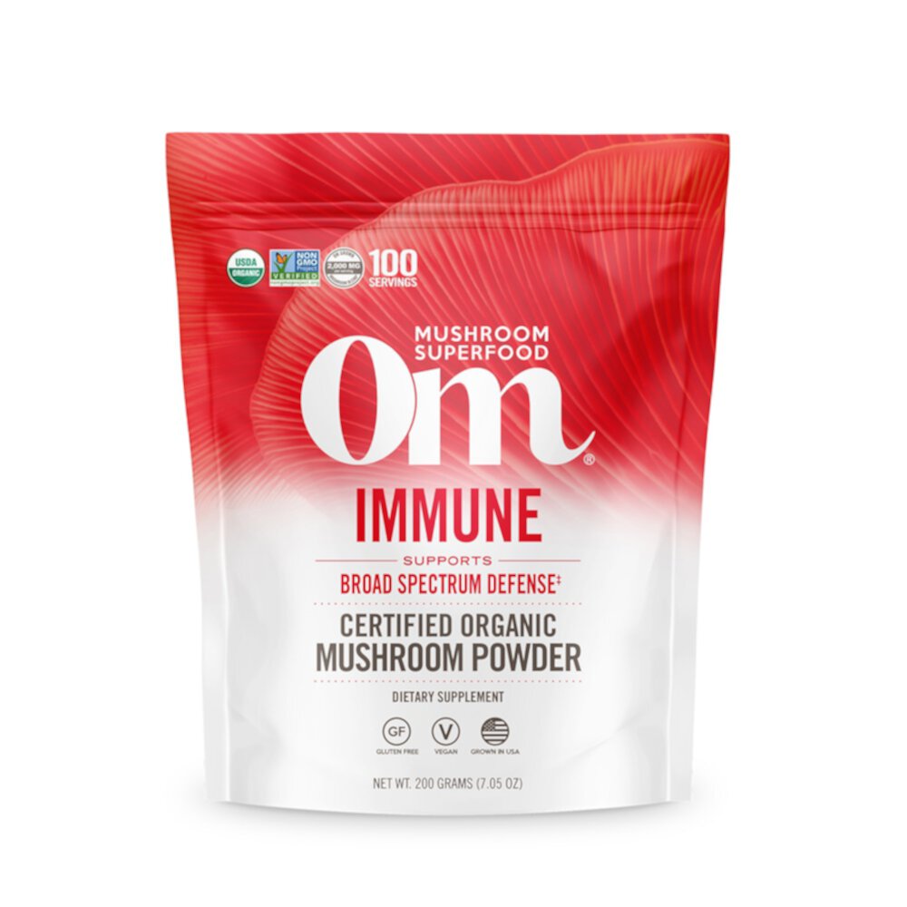 Immune Mushroom Superfood Powder (Порошок) -- 7.05 oz (Унции) OM