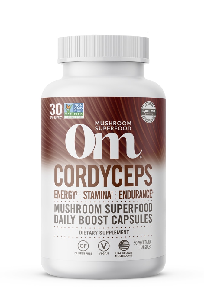 OM Mushroom Cordyceps Superfood Capsule — 90 вегетарианских капсул OM