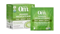 Mushroom Powered Matcha Latte Blend -- 10 Packets (Пакеты ) OM