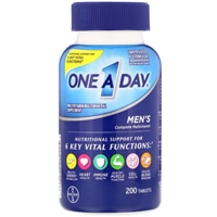 Men's Complete Multivitamin -- 200 Tablets (Таблетки) One-A-Day