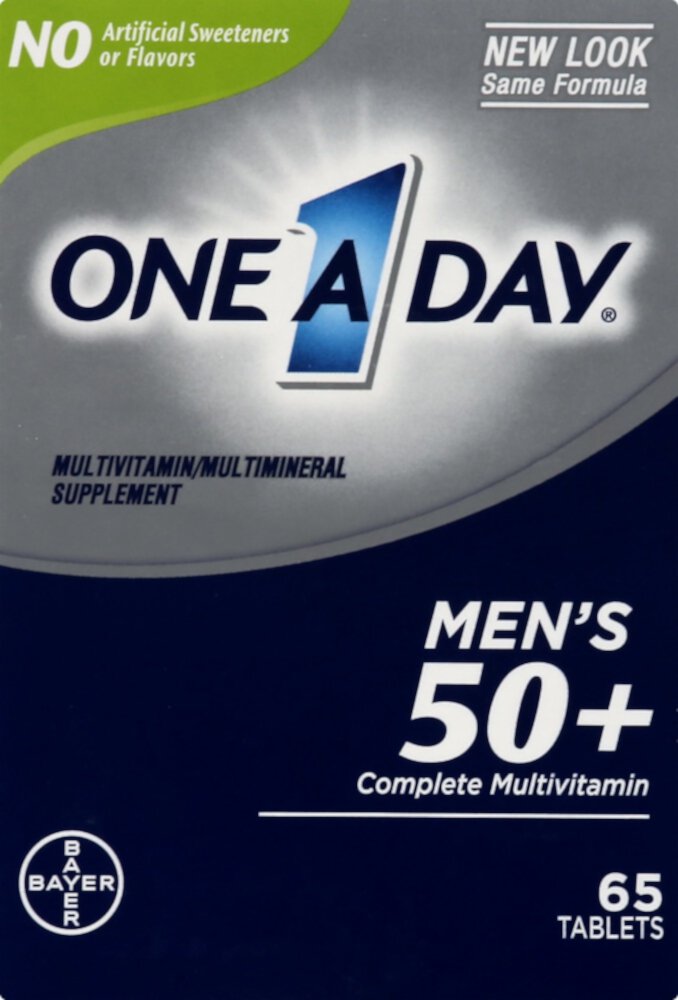 Mens 50 Plus Complete Multivitamin — 65 таблеток One-A-Day