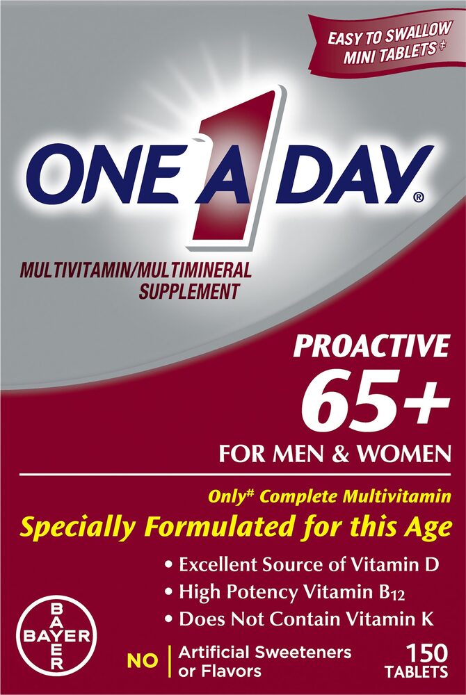 Мультивитамины Proactive 65+ для мужчин и женщин — 150 таблеток One-A-Day