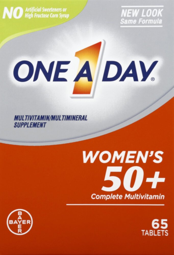 Women's 50 Plus Complete Multivitamin -- 65 Tablets (Таблетки) One-A-Day