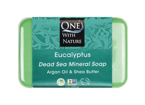 Минеральное мыло Мертвого моря «Эвкалипт» — 7 унций One with Nature
