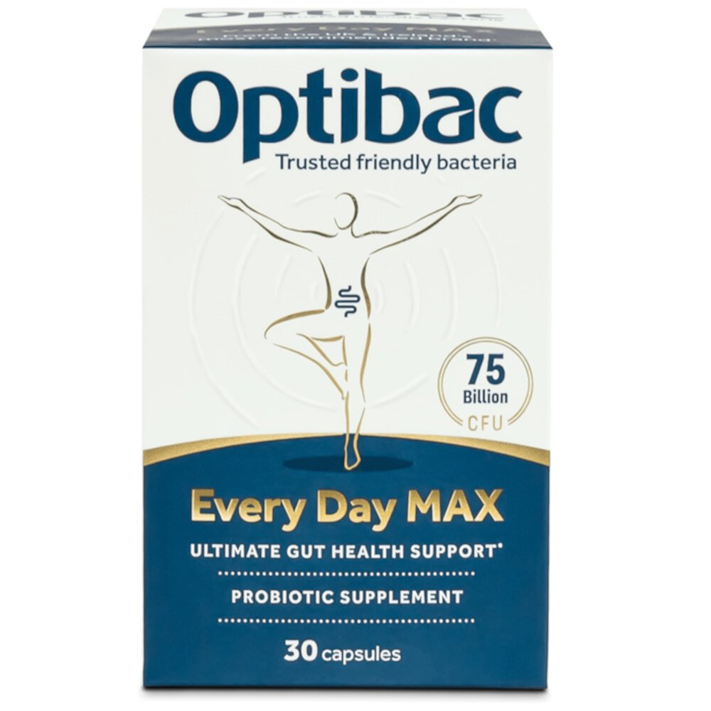 Optibac Every Day Max Пробиотики - 75 миллиардов КОЕ - 30 капсул Optibac