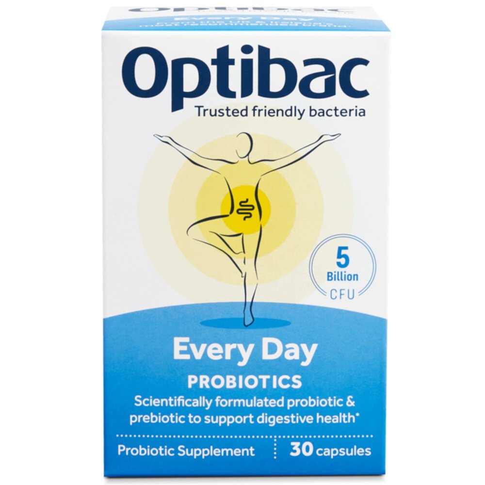 Optibac Every Day Probiotics -- 5 миллиардов КОЕ -- 30 капсул Optibac