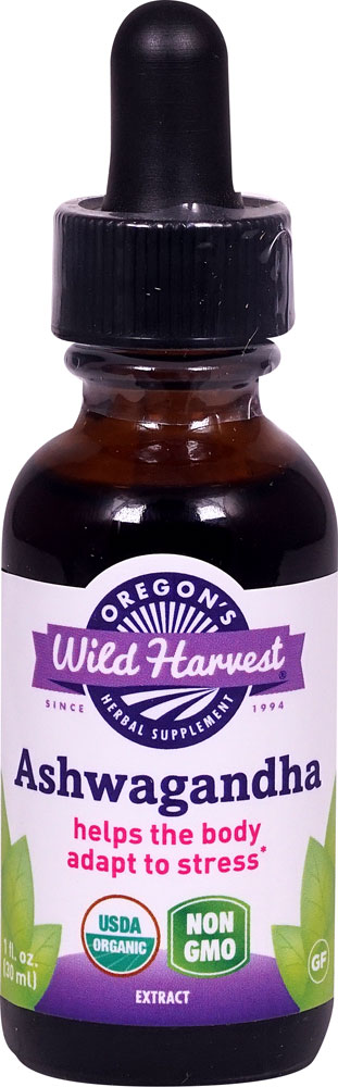 Ashwagandha Herbal Supplement -- 1 fl oz (Жидкие унции) Oregon's Wild Harvest