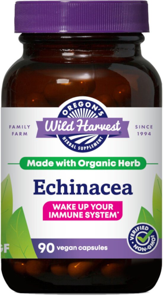 Echinacea -- 90 Vegan Capsules (Веганские капсулы) Oregon's Wild Harvest