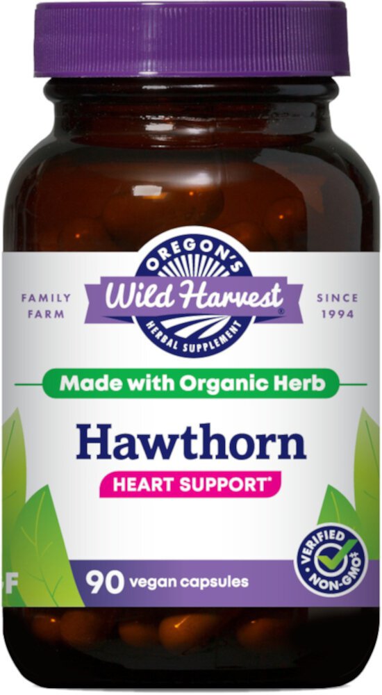 Hawthorn -- 90 Vegan Capsules (Веганские капсулы) Oregon's Wild Harvest