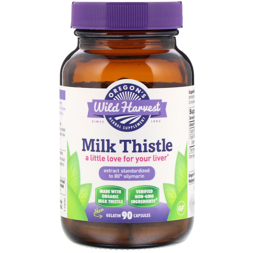 Milk Thistle -- 90 Vegan Capsules (Веганские капсулы) Oregon's Wild Harvest