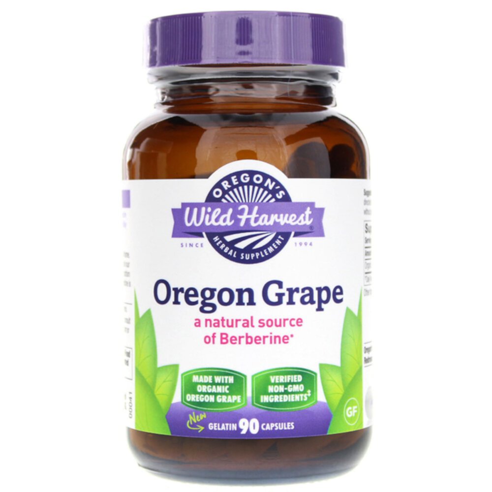 Oregon Grape -- 90 Vegan Capsules (Веганские капсулы) Oregon's Wild Harvest