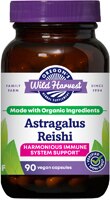 Organic Astragalus Reishi -- 90 Vegan Capsules (Веганские капсулы) Oregon's Wild Harvest