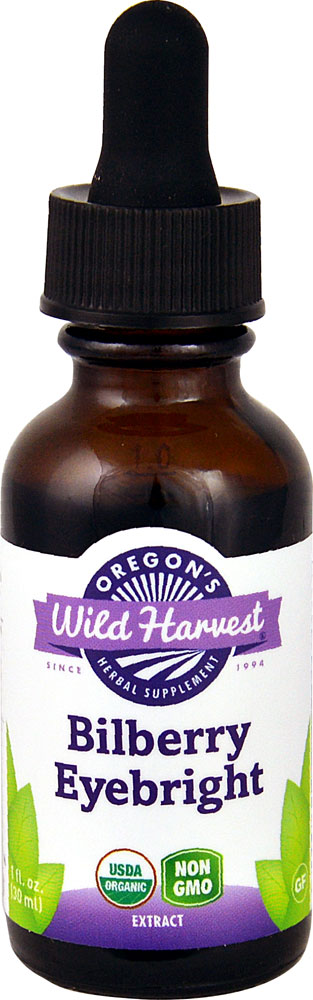 Organic Bilberry Eyebright -- 1 fl oz (Жидкие унции) Oregon's Wild Harvest