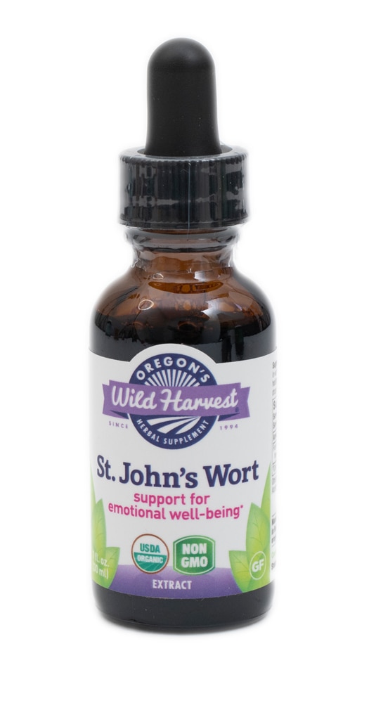 Organic St. John's Wort -- 1 fl oz (Жидкие унции) Oregon's Wild Harvest