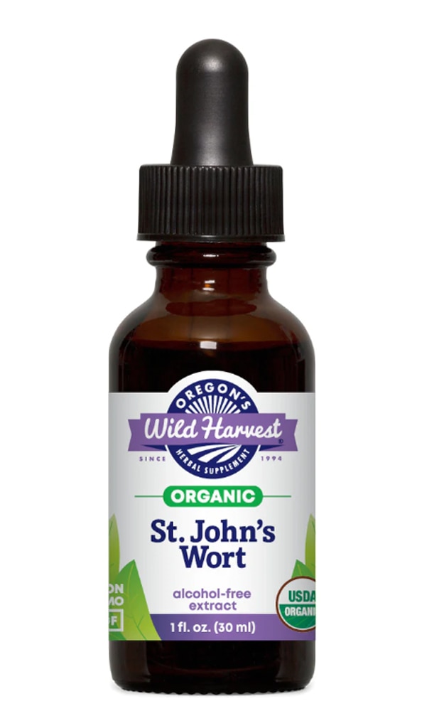 Organic St. John's Wort Extract -- 1 fl oz (Жидкие унции) Oregon's Wild Harvest