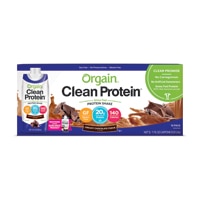 Orgain Clean Protein™ Протеиновый коктейль травяного откорма со сливочной шоколадной помадкой -- 12 упаковок Orgain
