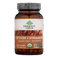 Ceylon Cinnamon -- 90 Vegetarian Caps Organic India