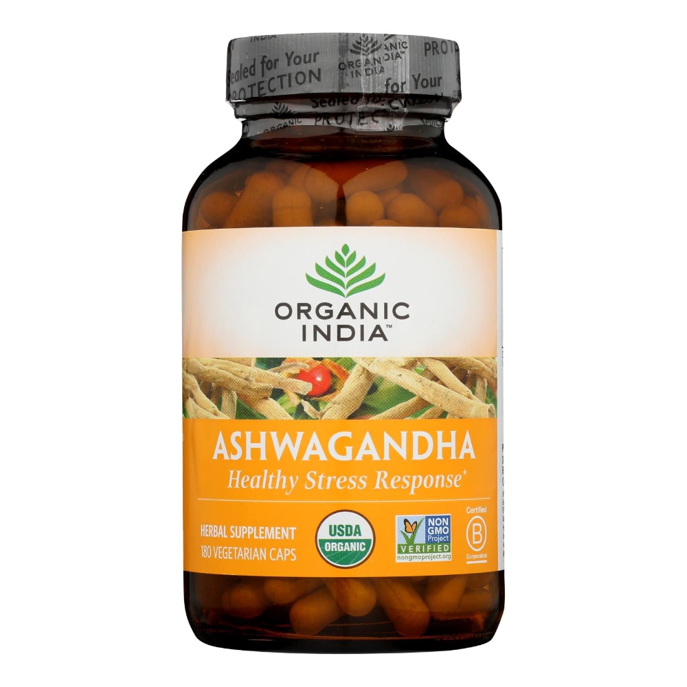 Ashwagandha -- 180 Vegetarian Caps Organic India