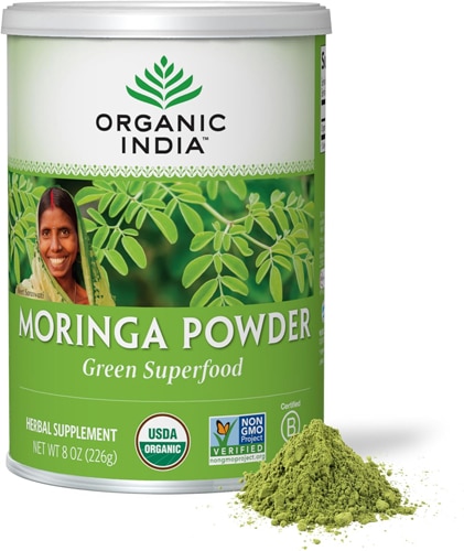 Moringa Powder (Порошок) -- 8 oz (Унции) Organic India